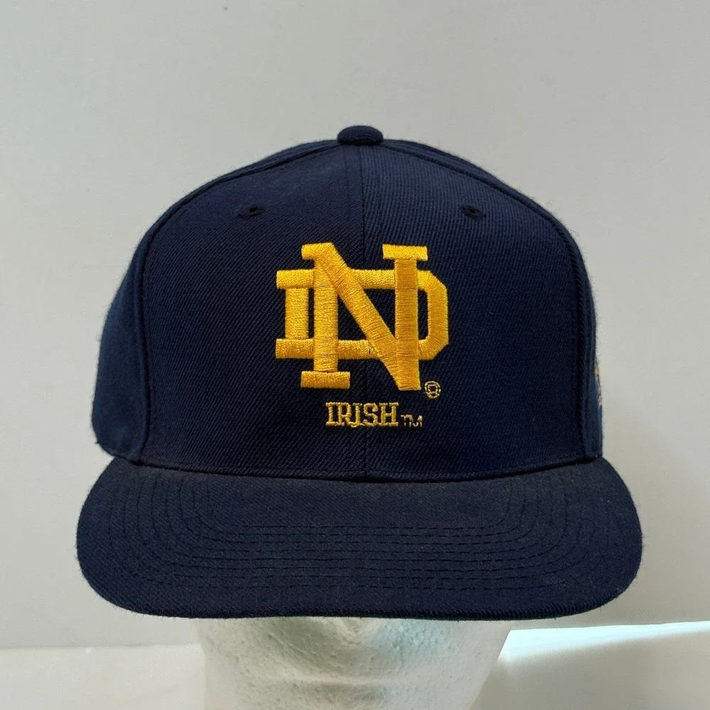 Vintage Sports Specialties Notre Dame Fighting Irish Snapback Hat Navy Blue Gold